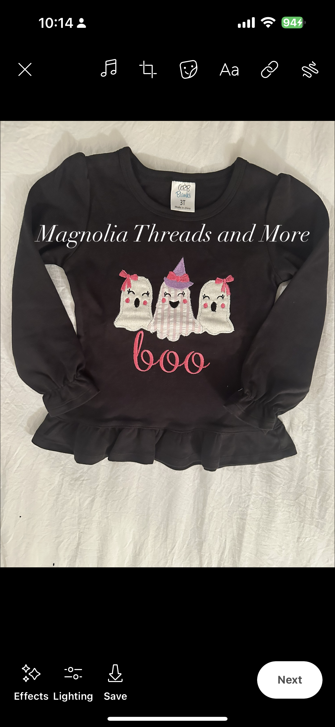 Girls Halloween Shirt