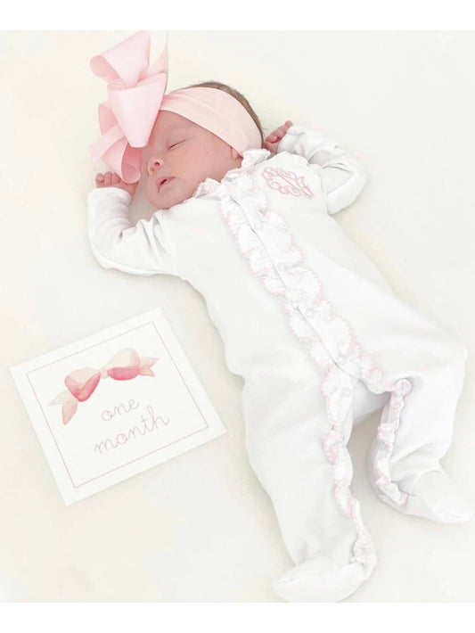 Baby Double Ruffle Footie