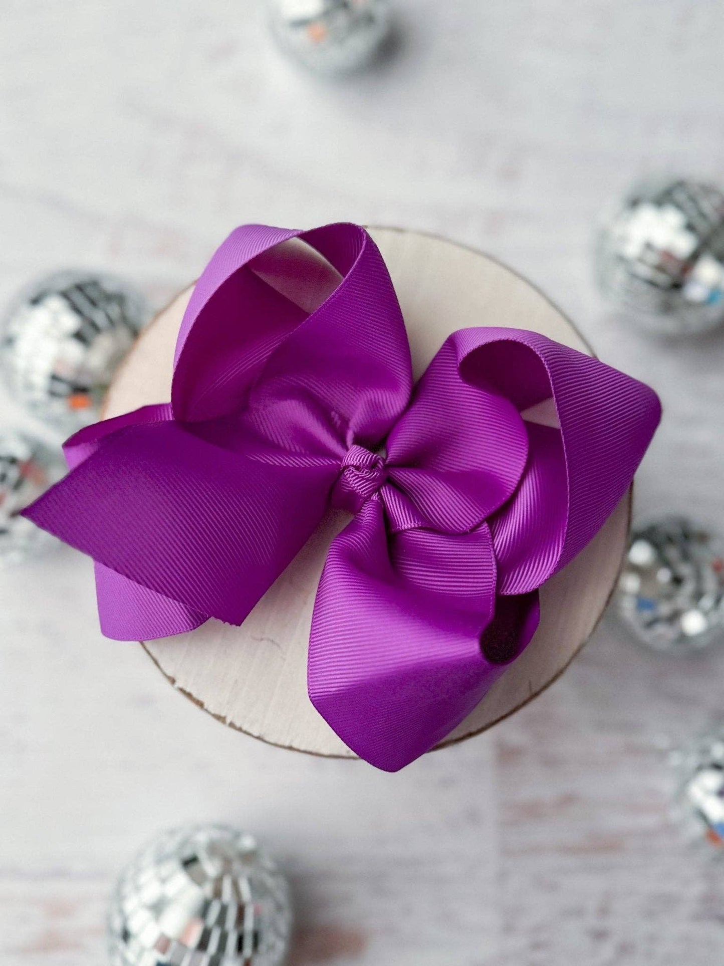 5.5" Oversize Grosgrain Hair Bow | Alligator Clip