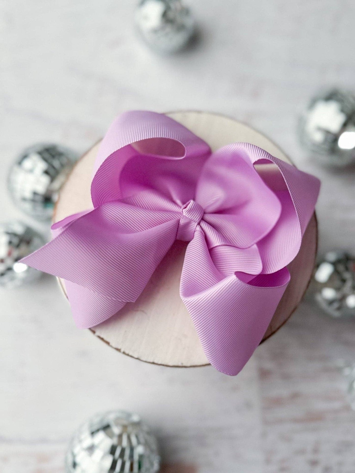 5.5" Oversize Grosgrain Hair Bow | Alligator Clip