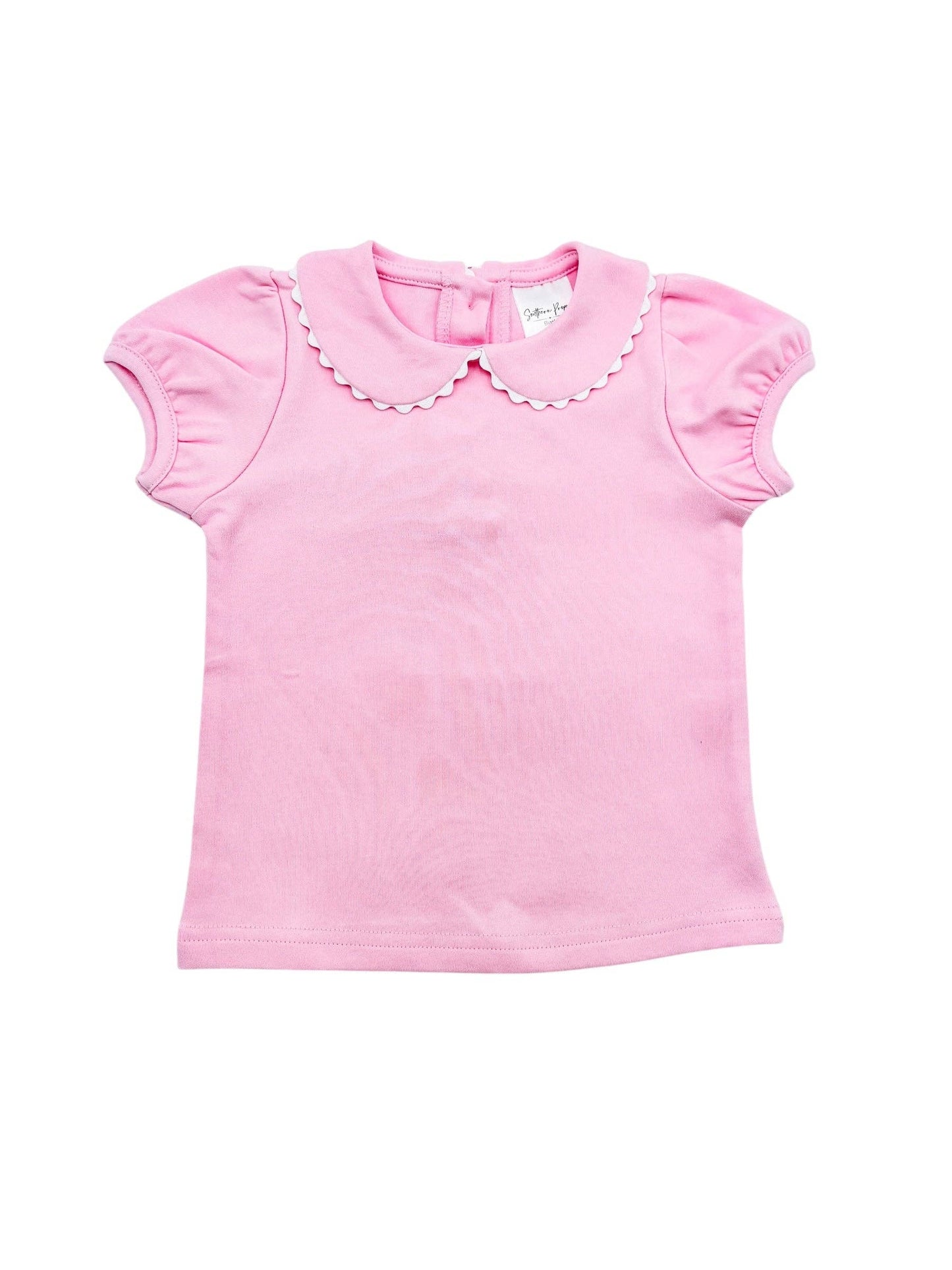 Shirt- Scalloped Collared SS