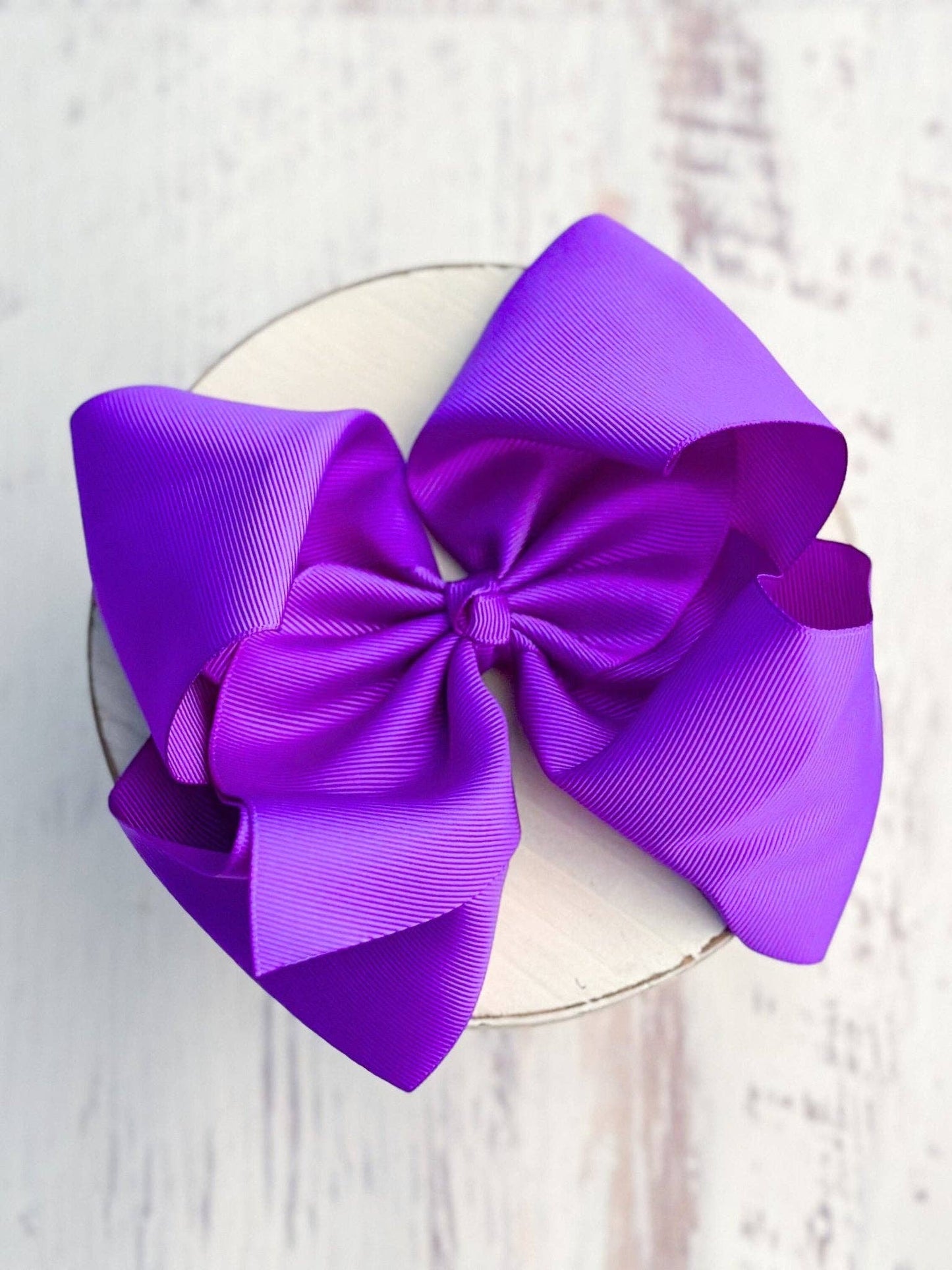 6.5" Texas Size Grosgrain Hair Bow | Alligator or French Clip