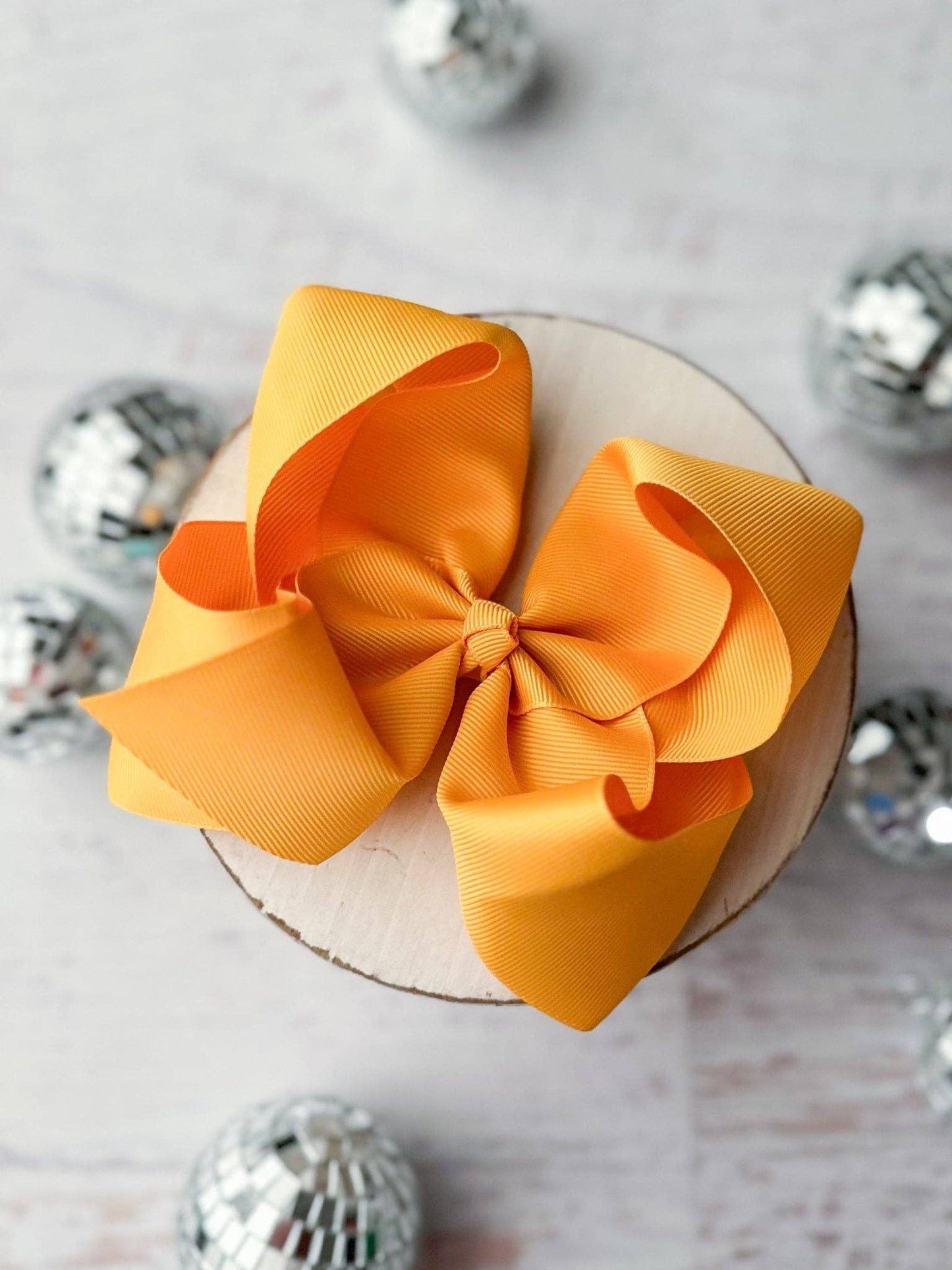 5.5" Oversize Grosgrain Hair Bow | Alligator Clip