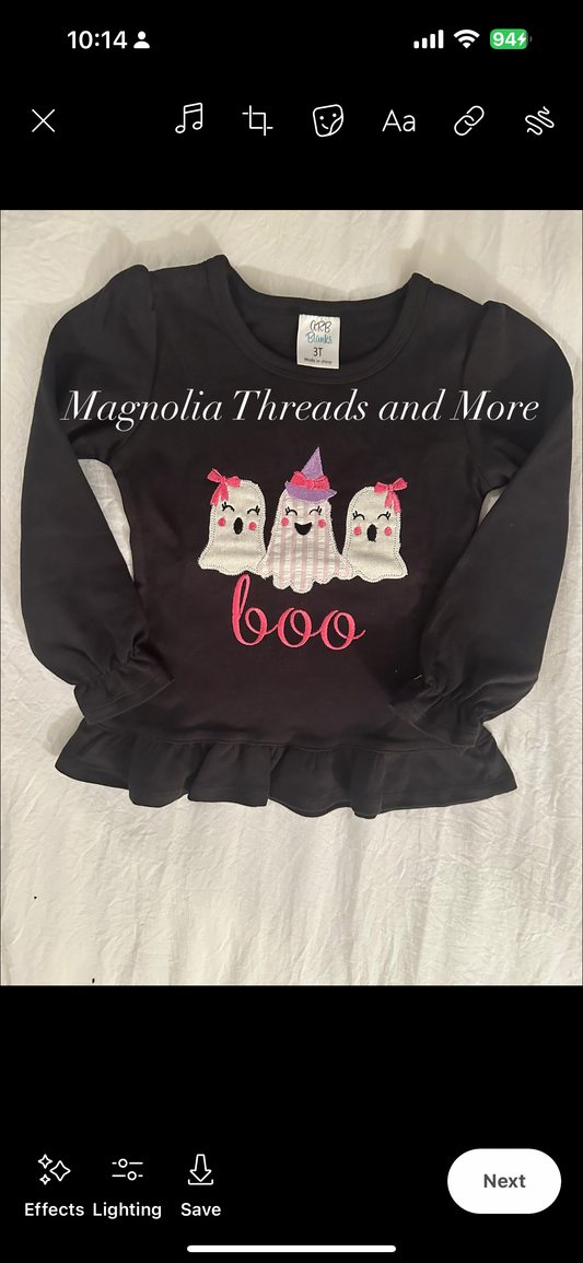 Girls Halloween Shirt