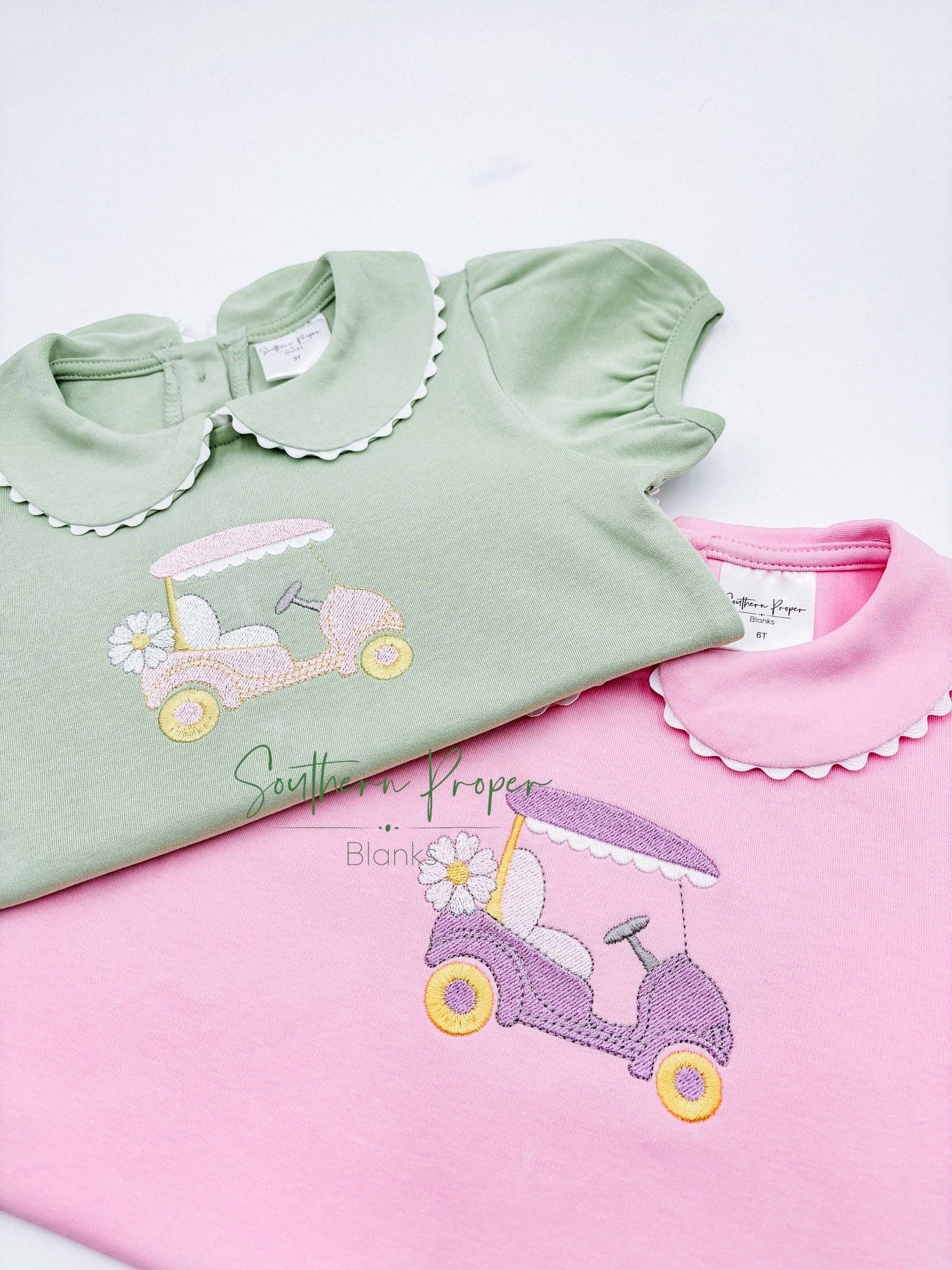 Shirt- Scalloped Collared SS