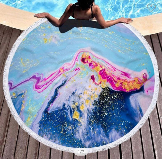 Beach Escape Blue Beach Towel Blanket